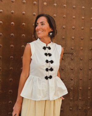 TOP CAMELIA BLANCO