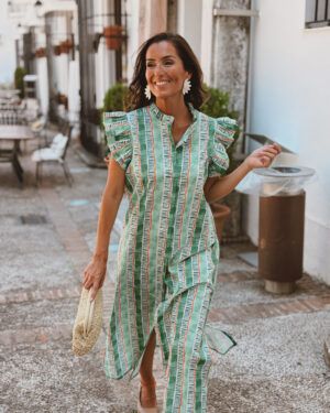 VESTIDO CAMISERO TANZANIA VERDE