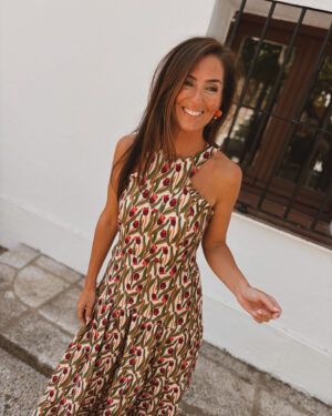 VESTIDO TULIPAN VERDE