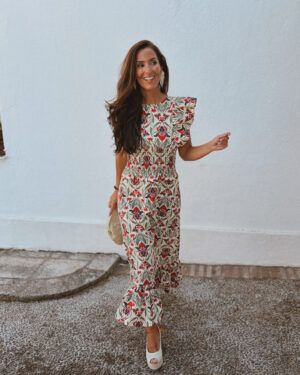 VESTIDO FRUNCE HIBISCO