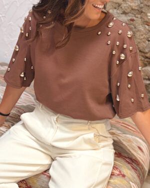 CAMISETA PIN ORO