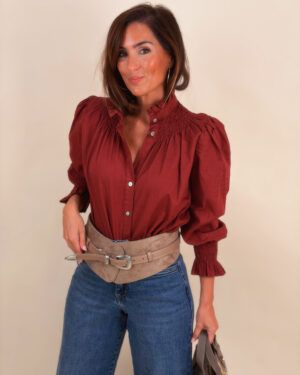 CAMISA SOFI BURDEOS