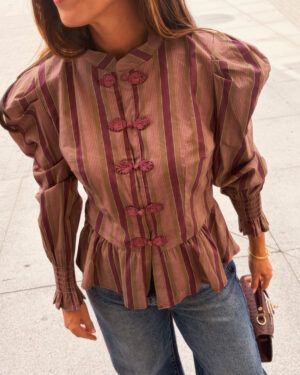 CAMISA VENTINO VERDE Y LILA