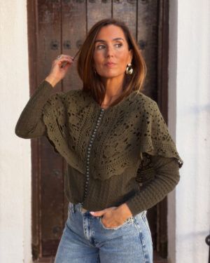 JERSEY CROCHE CAPA VERDE