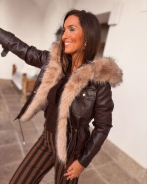 CHAQUETA GROE MARRON